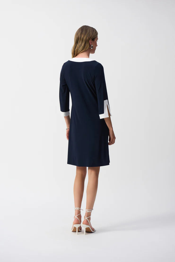 midnight blue knee length dress Dark Blue Off Shoulder Tulle Knee Length Party Dress Blue Homecoming D SELINADRESS