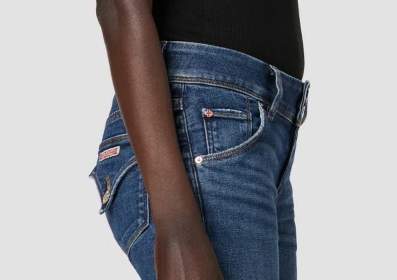 Beth Mid Rise Baby Bootcut Jean Olympic Rue Boutique