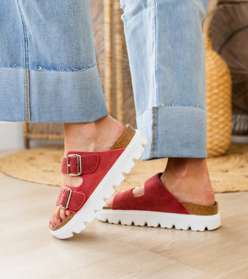 Jazmin Sandal - Red – Rue Boutique