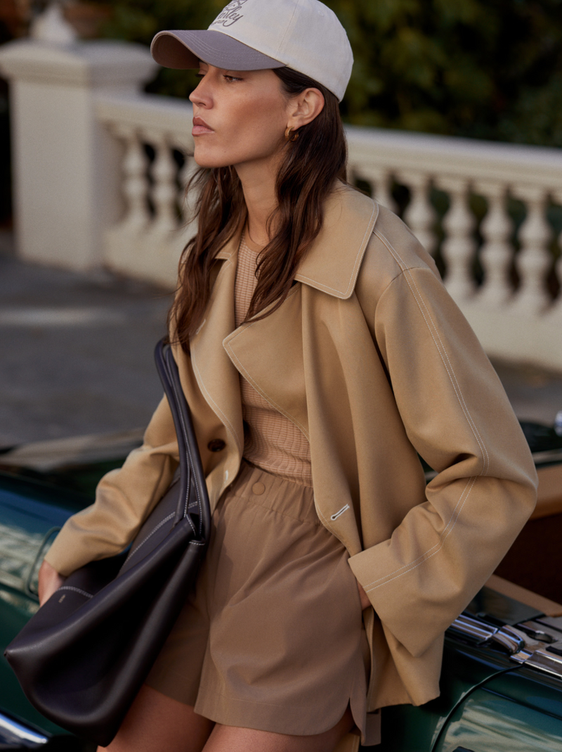Maddox Short Trench - Light Tan – Rue Boutique