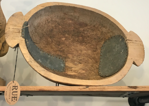 Unique Found Wood Dough Bowl