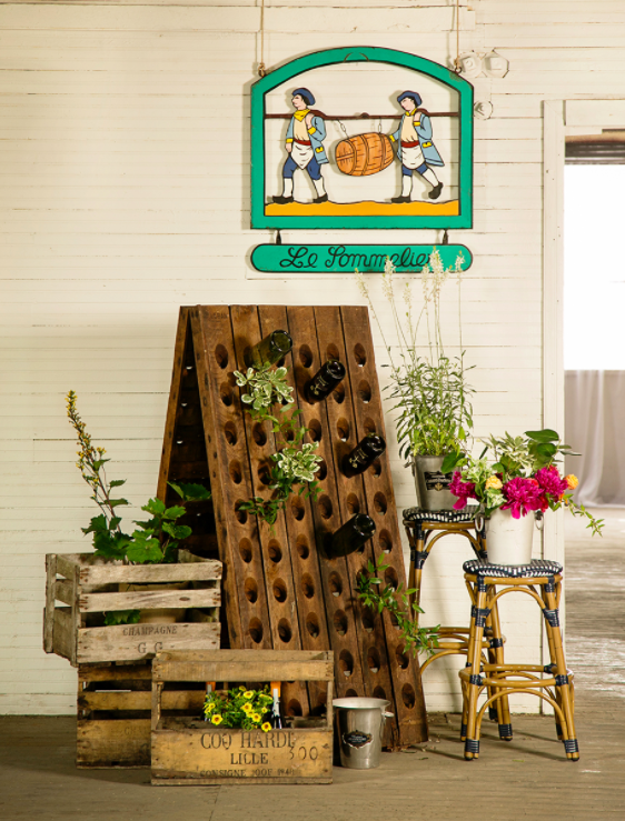 Vintage French Wine Rack