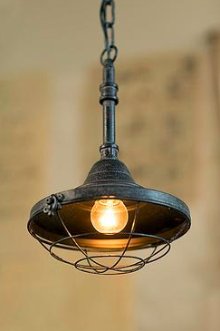 Vagabond Vintage Small Iron Factory Pendant Lamp