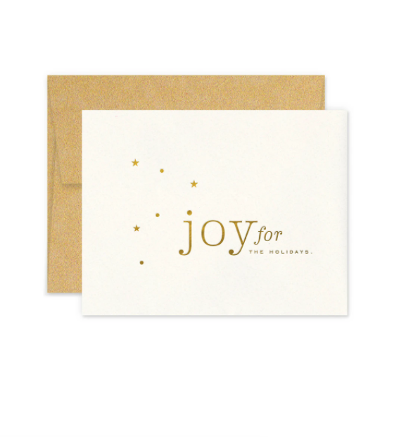 Joy For The Holidays Card