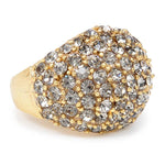 Crystal Dome Ring - Gold