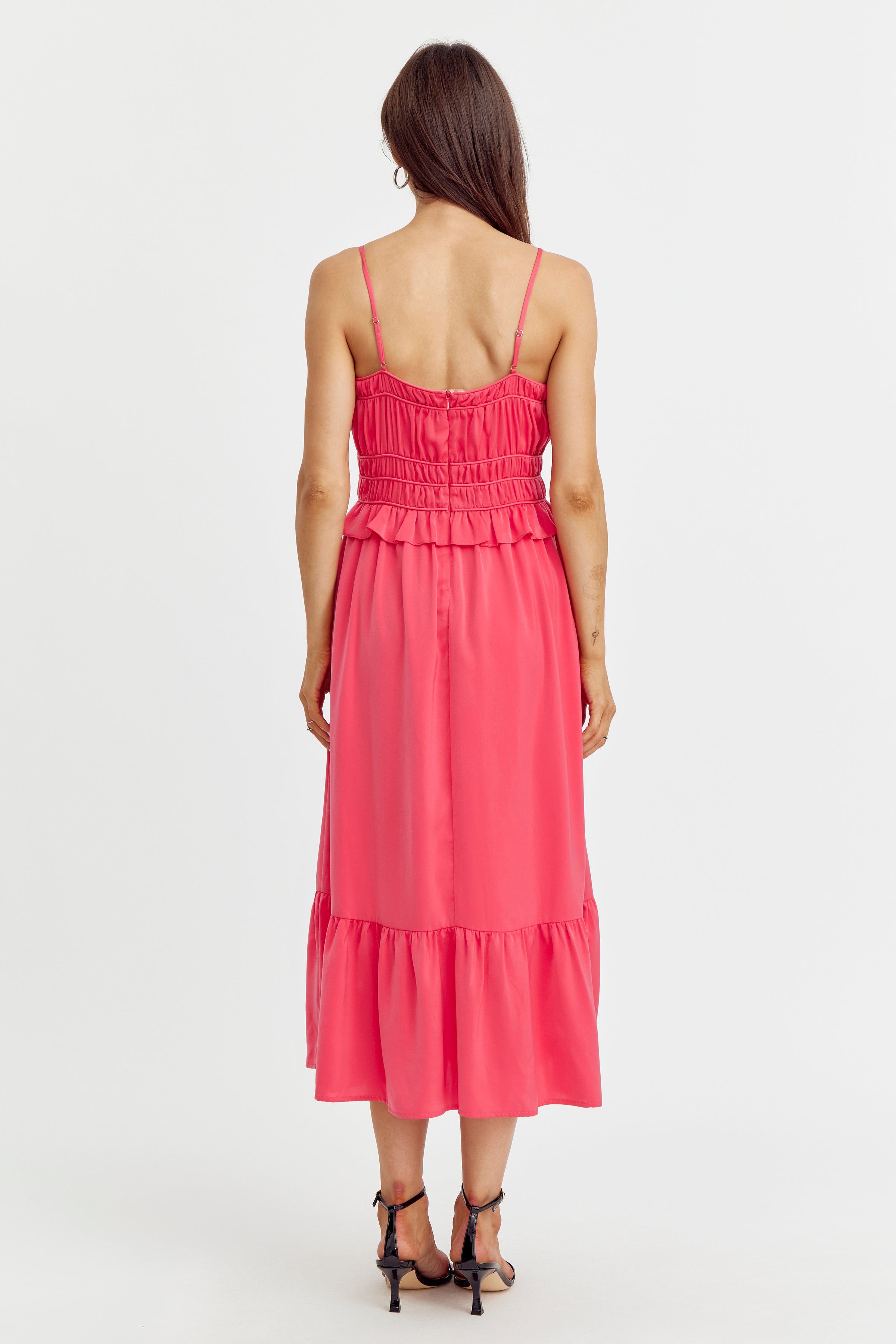 Venice Maxi Dress - Deep Coral Rue Boutique Venice Maxi Dress - Deep Coral Rue Boutique