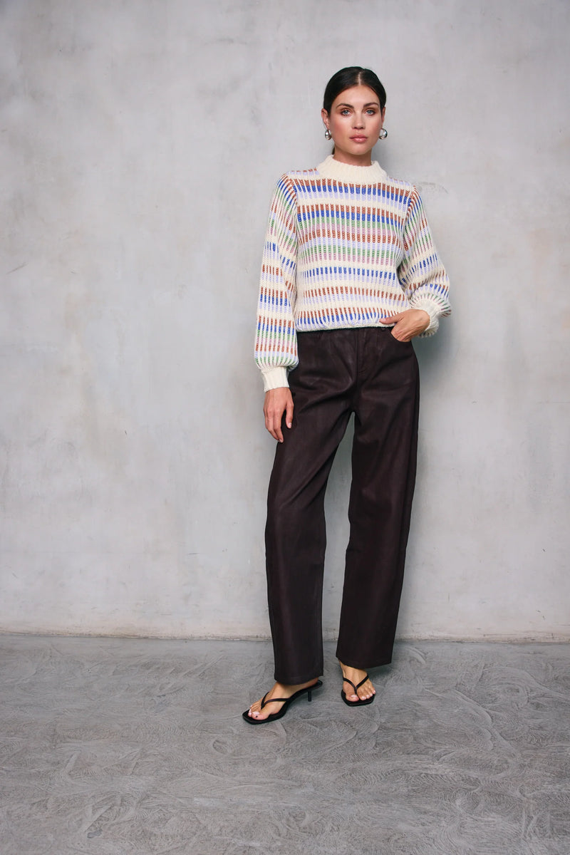 52 Rue Bichat Cream Knit Sweater