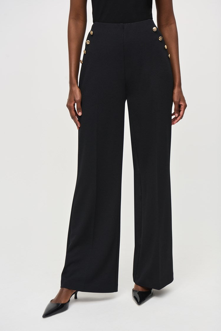 Scuba Crepe Pull-On Pant - Black