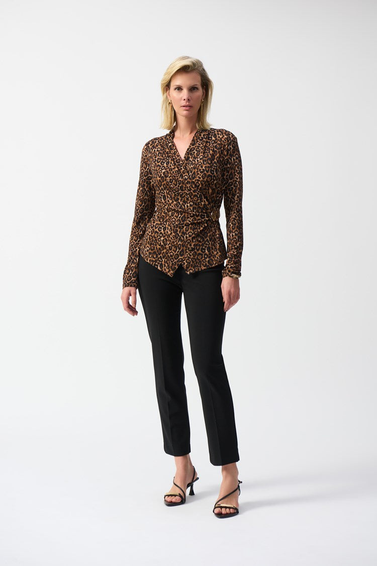 Silky Knit Animal Print Top