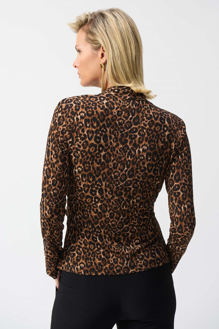 Silky Knit Animal Print Top