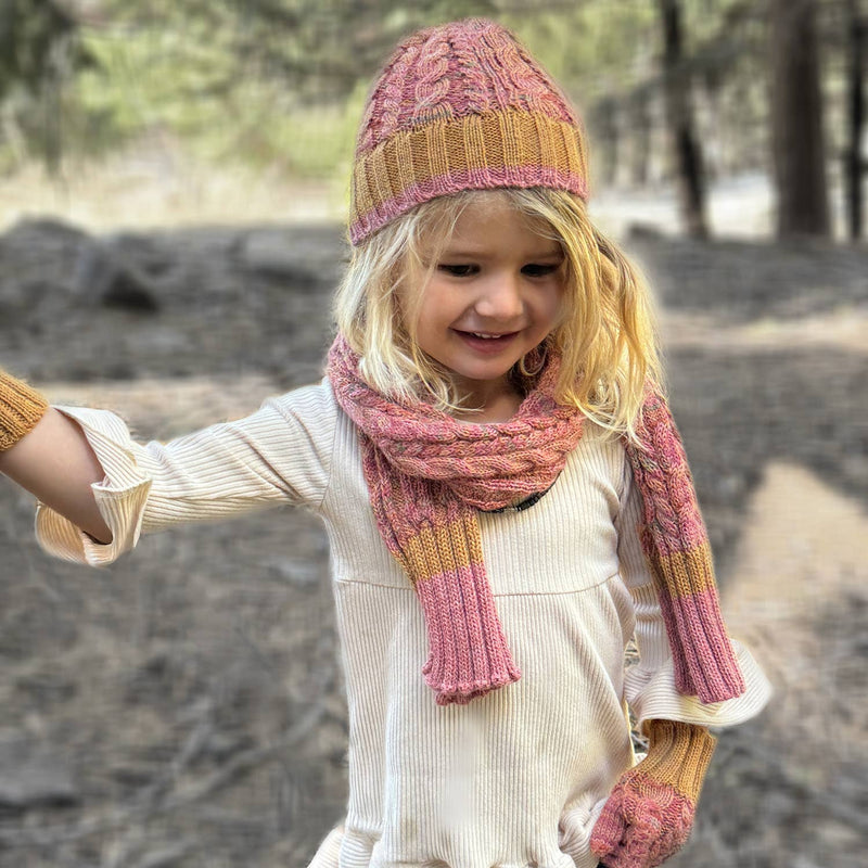 Kid's Alpaca Beanie Hat - Sunny Swirl