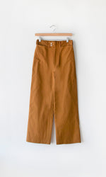 Luana High Rise Crop Straight Pant - Honey