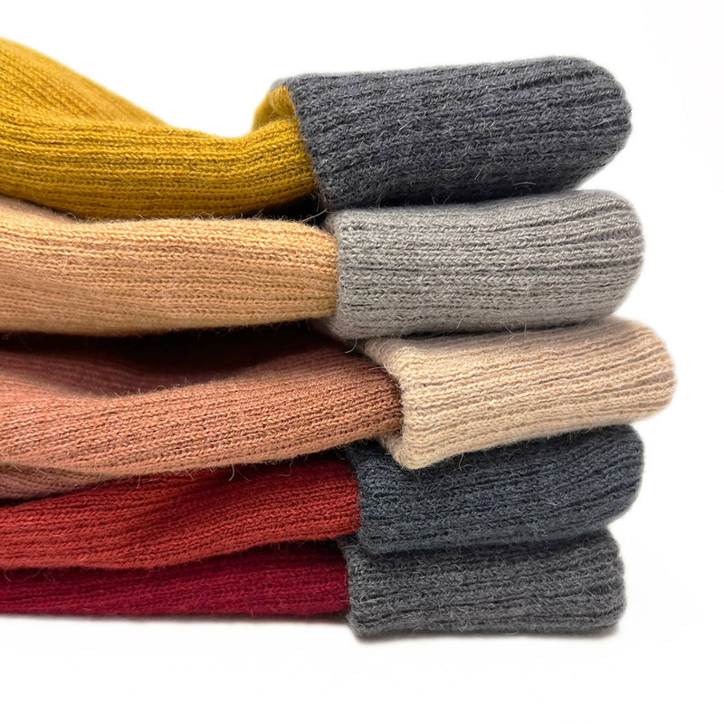 Shupaca Alpaca - Beanie - Rev Rib - Sangria