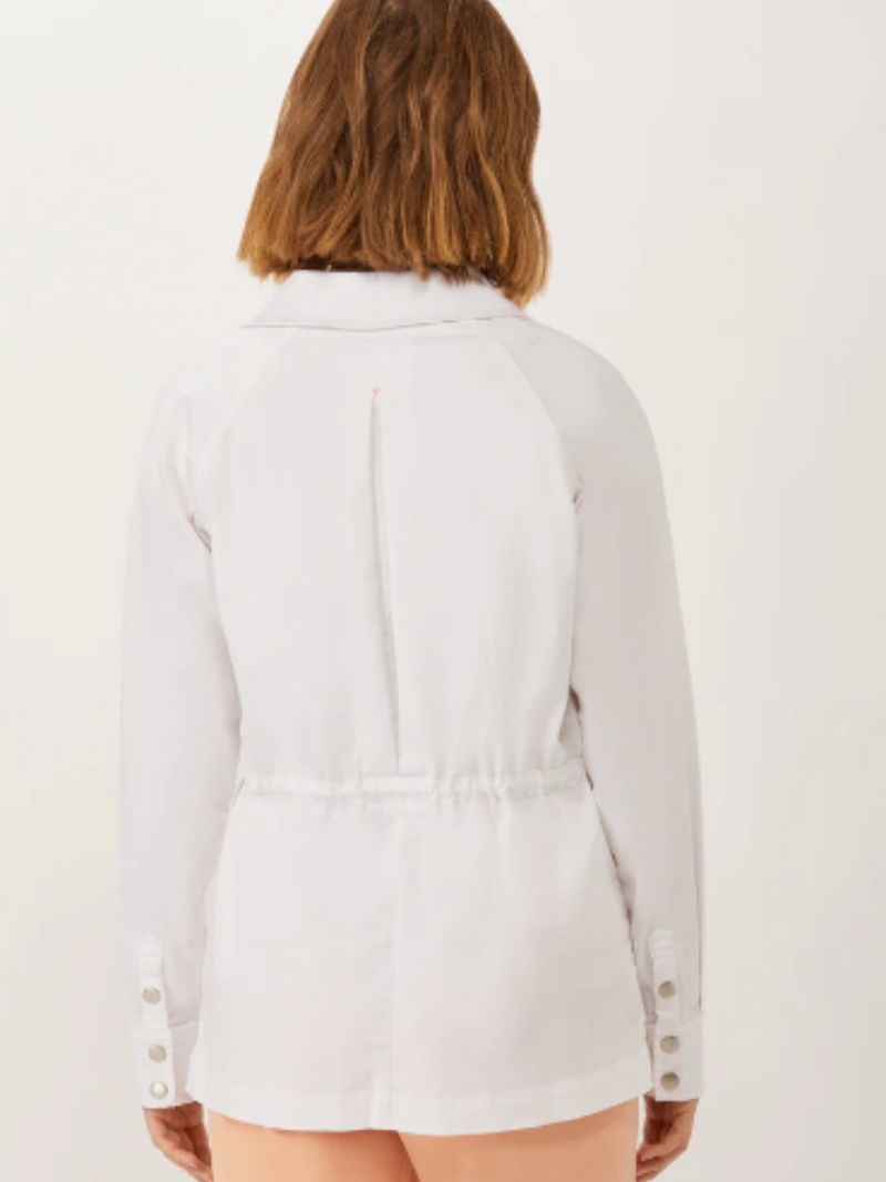 Leave by the Door Utility Jacket - White
