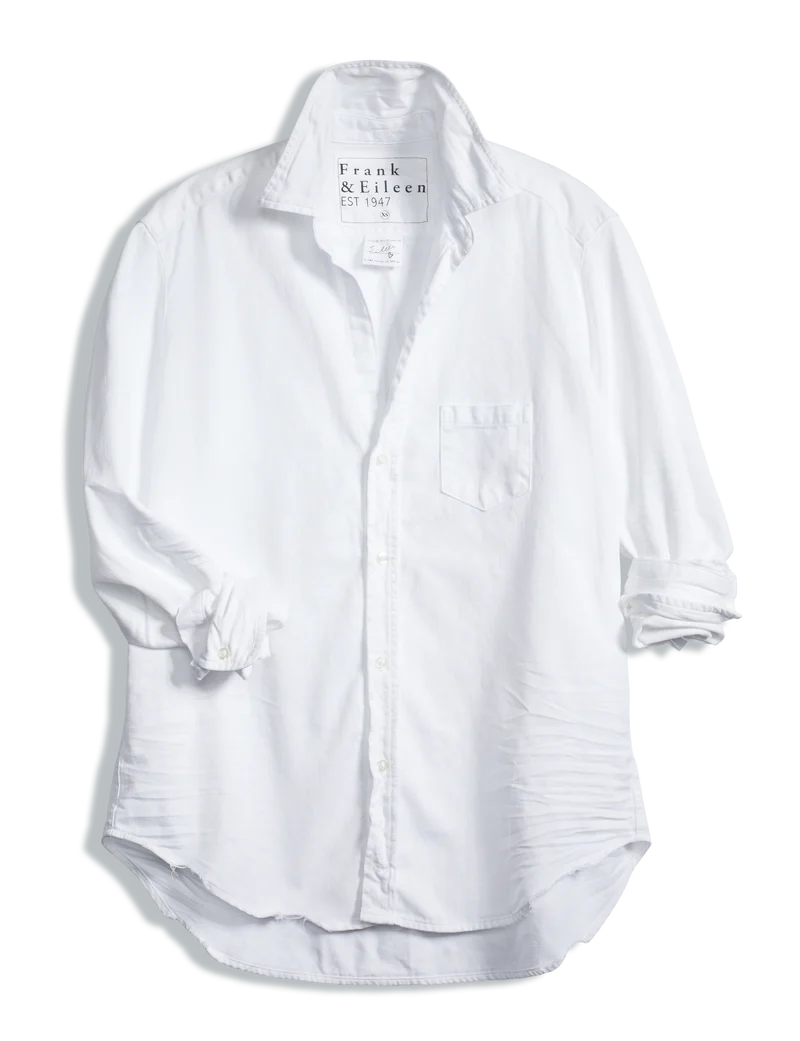 Eileen Button Up Shirt - White Denim