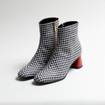 Jackie O Houndstooth Bootie