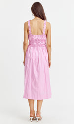 Milani Ruffled Strap Poplin Dress - Bubblegum