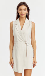 Ashton Cargo Blazer Dress - Wheat