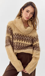 Harris Funnel Neck Sweater - Camel