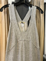 Overall Jumpsuit - Grey & White