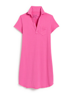 Lauren Short Sleeve Polo Dress - Bubblegum Pink