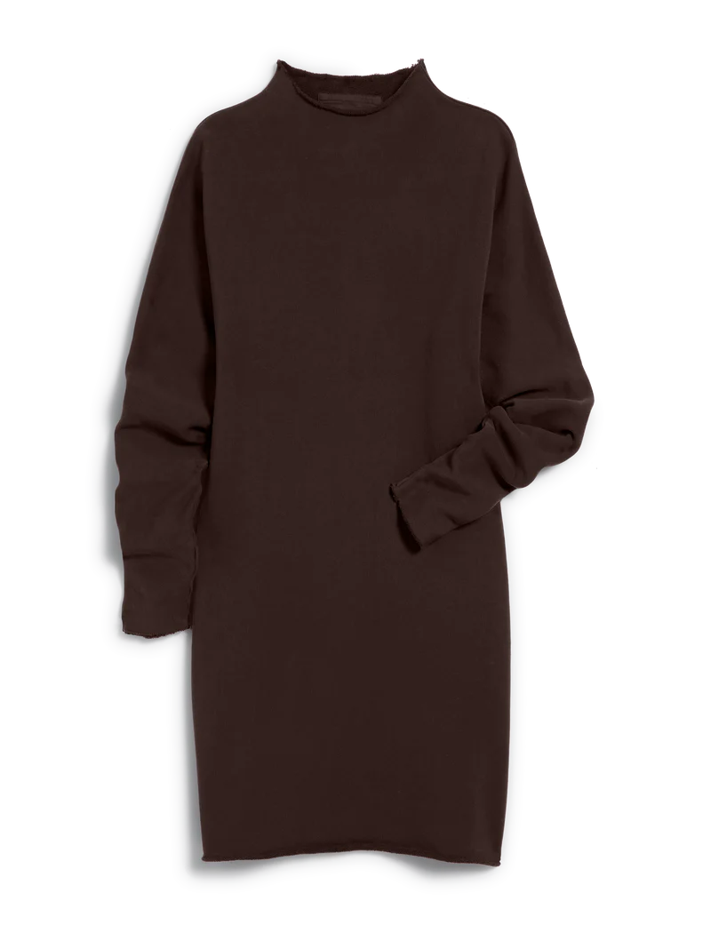 Izzie Funnel Neck Dress - Irish Chocolate