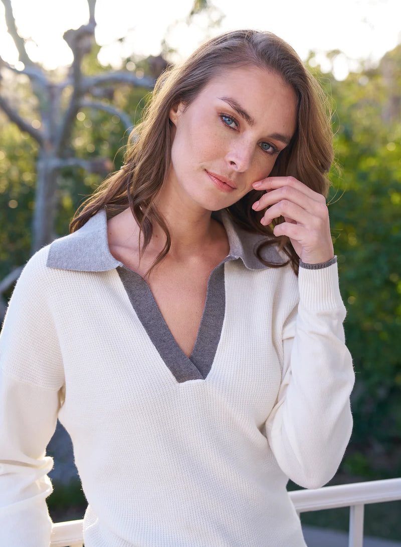 Polo Sweater - Ivory