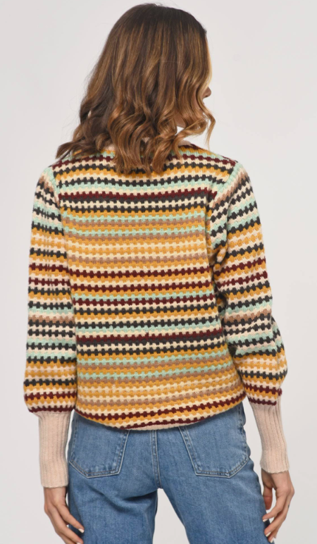 Orlando Striped Sweater - Rust Multi