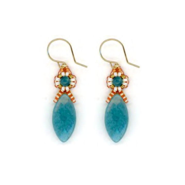 Blue Quartz Mikyuki Earrings