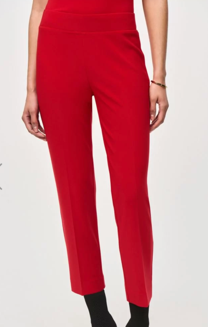 Classic Straight Pant - Lipstick Red