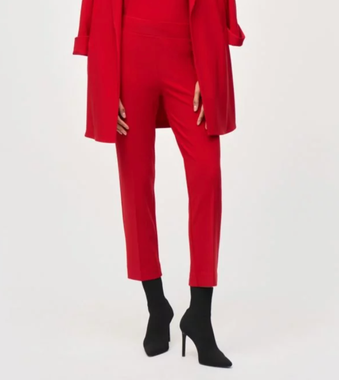 Classic Straight Pant - Lipstick Red