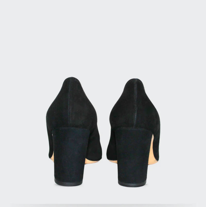 Lena Suede Pump - Black