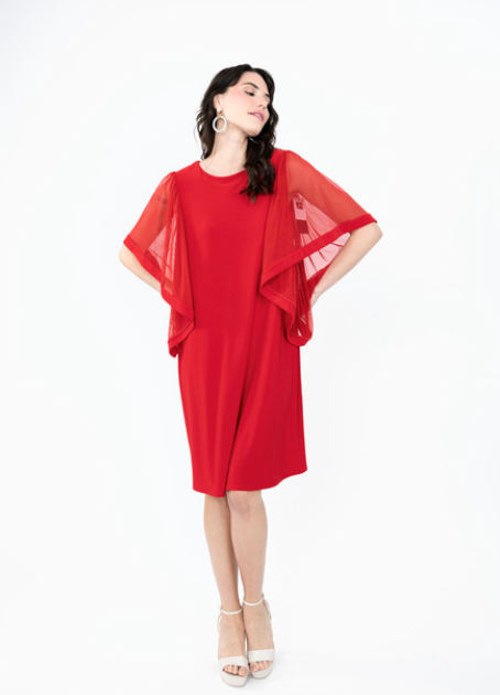 Trapeze Dress - Lipstick Red