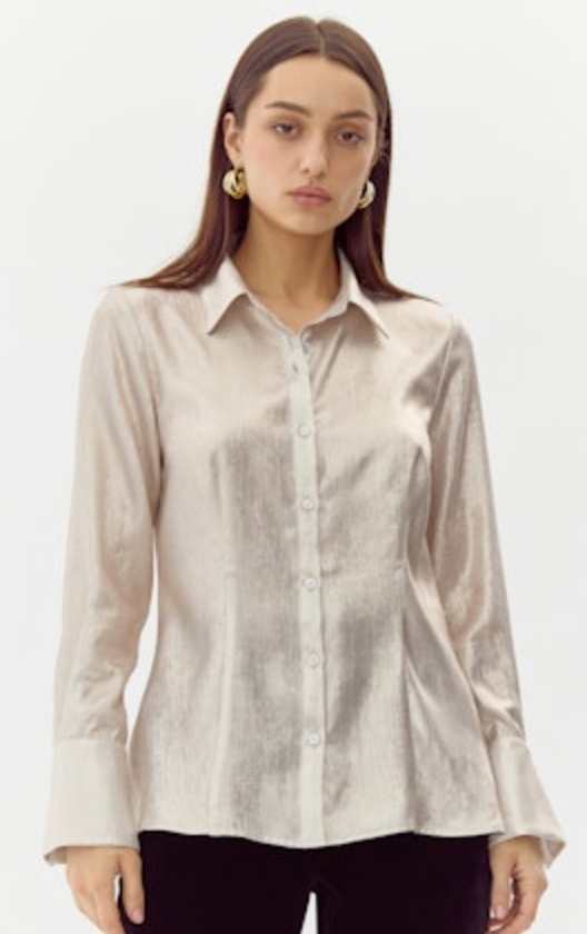 Belmont Button Down Shirt - Champagne