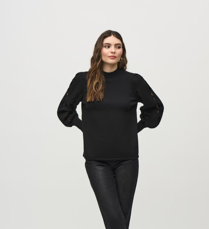 Open Stitch Sweater - Black