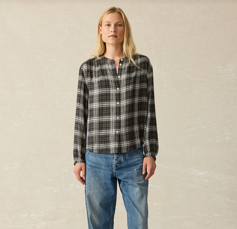 Drift Blouse - Timberwood Plaid