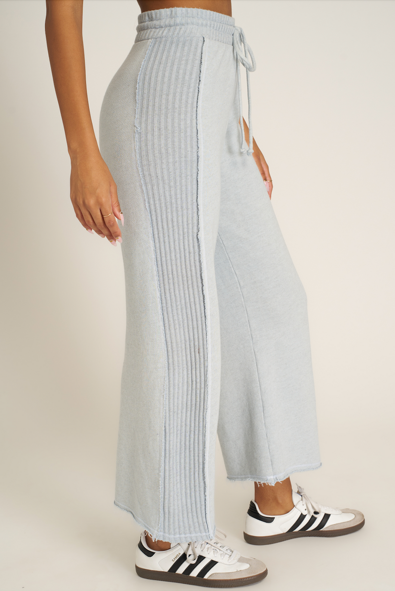 Get Ready Wide Leg Pant - Blue Dusk