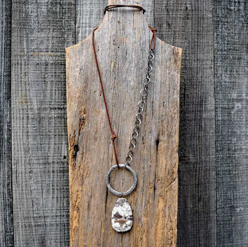 Low Rider Long Necklace - Silver