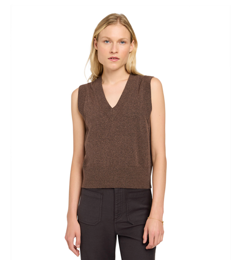 Jackson Sweater Vest - Mocha Heather