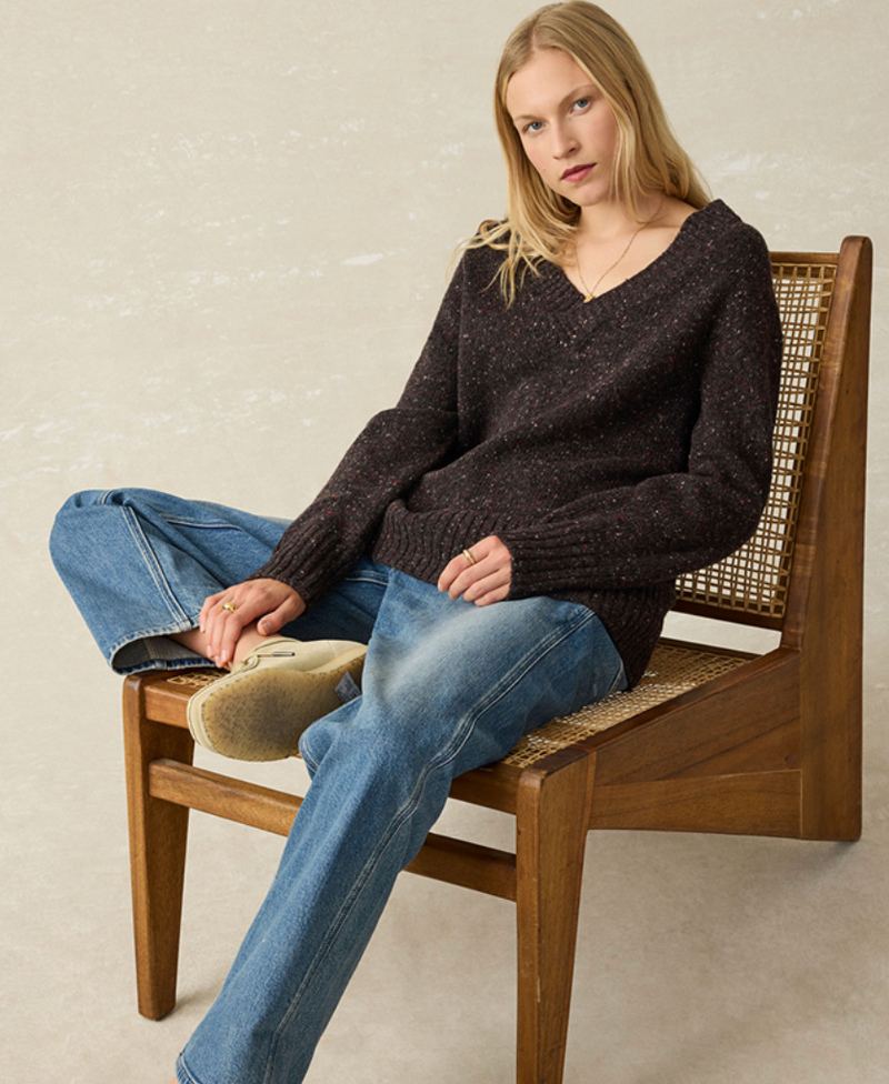 Driftwood Donegal Sweater - Blackberry