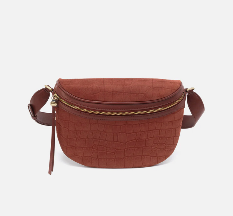 Juno Belt Bag - Sequoia Croc Emboss