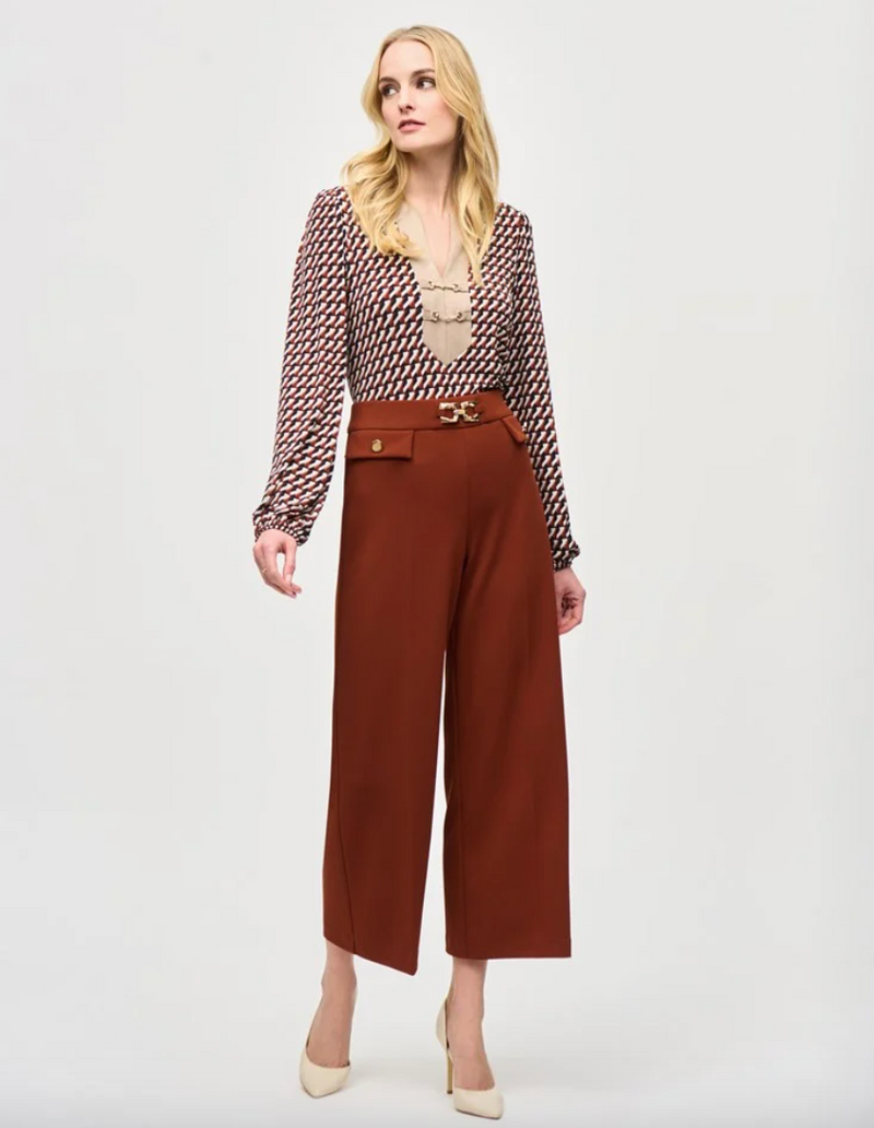 Scuba Crepe Pant - Cinnamon