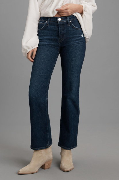 Rosie High-Rise Wide Leg Ankle Jean - Bonfire