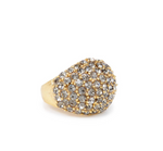 Crystal Dome Ring - Gold