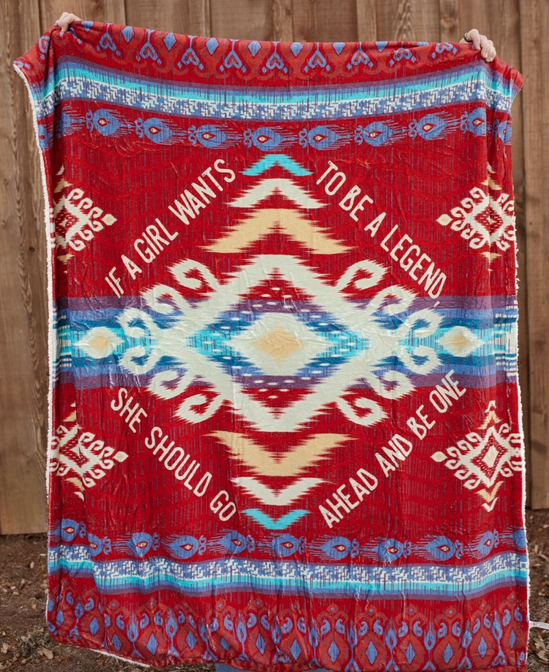 Aztec Legend Throw Blanket