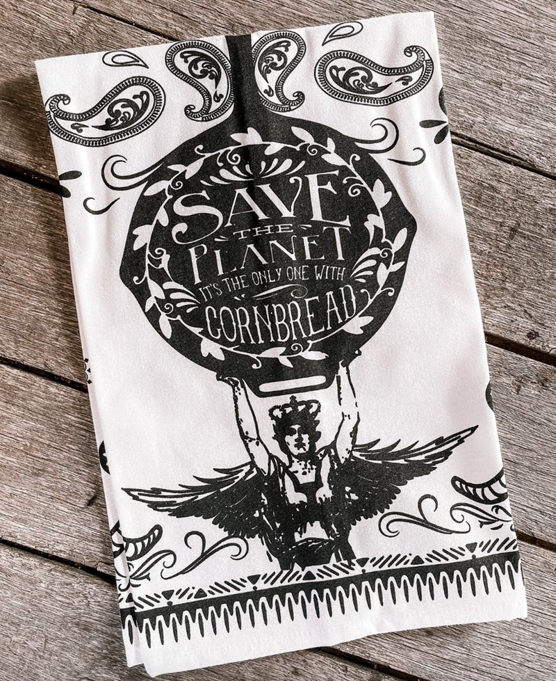 Save The Planet Tea Towel