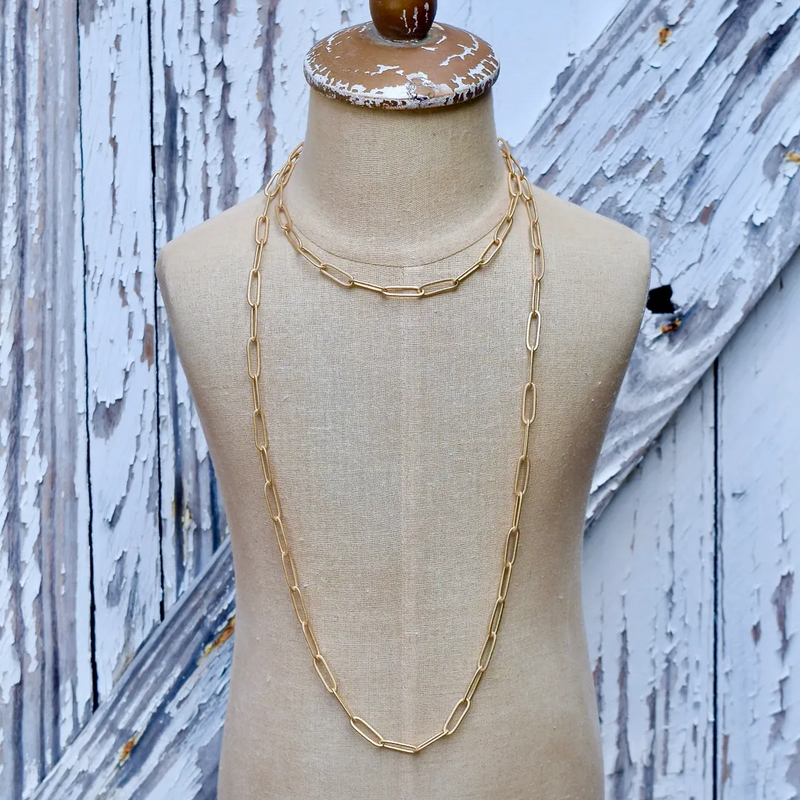 Miller Necklace- Matte Gold