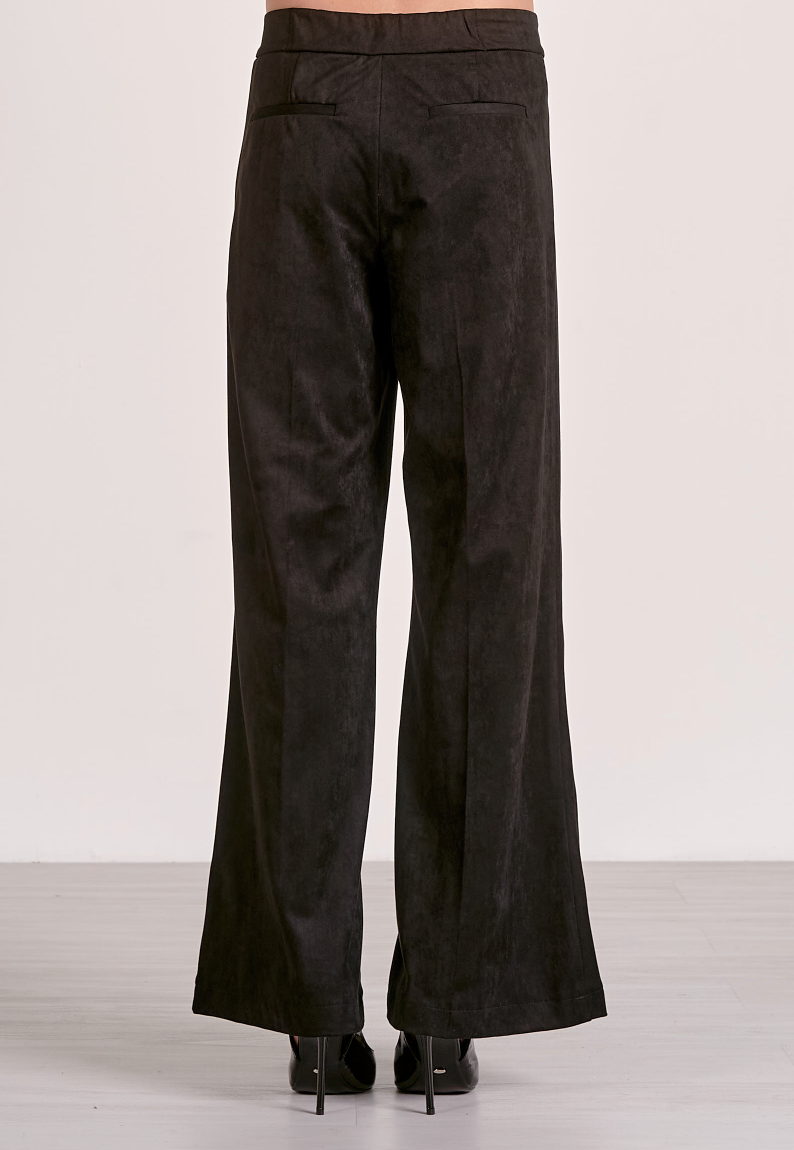 Suede Trouser - Black