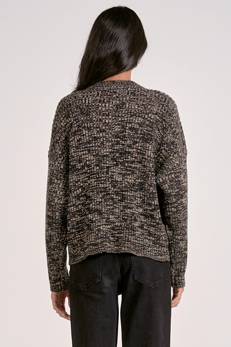 Blanket Sweater - Black & Beige