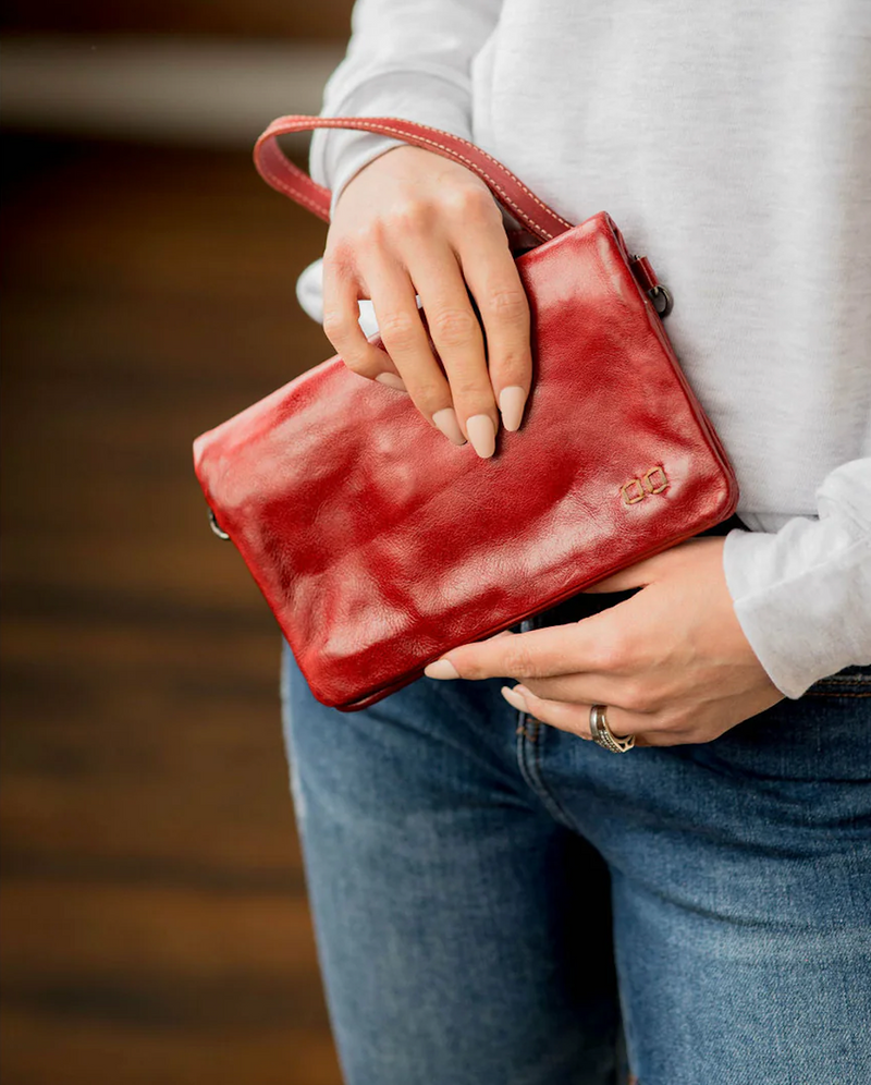 Cadence Crossbody Bag - Red Rustic